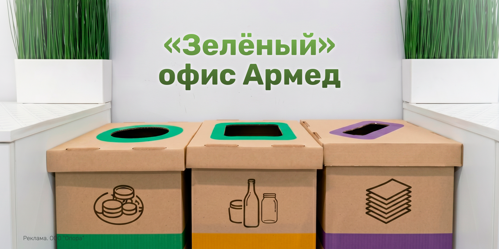 Наш вклад в защиту экологии: «зелёный» офис Армед